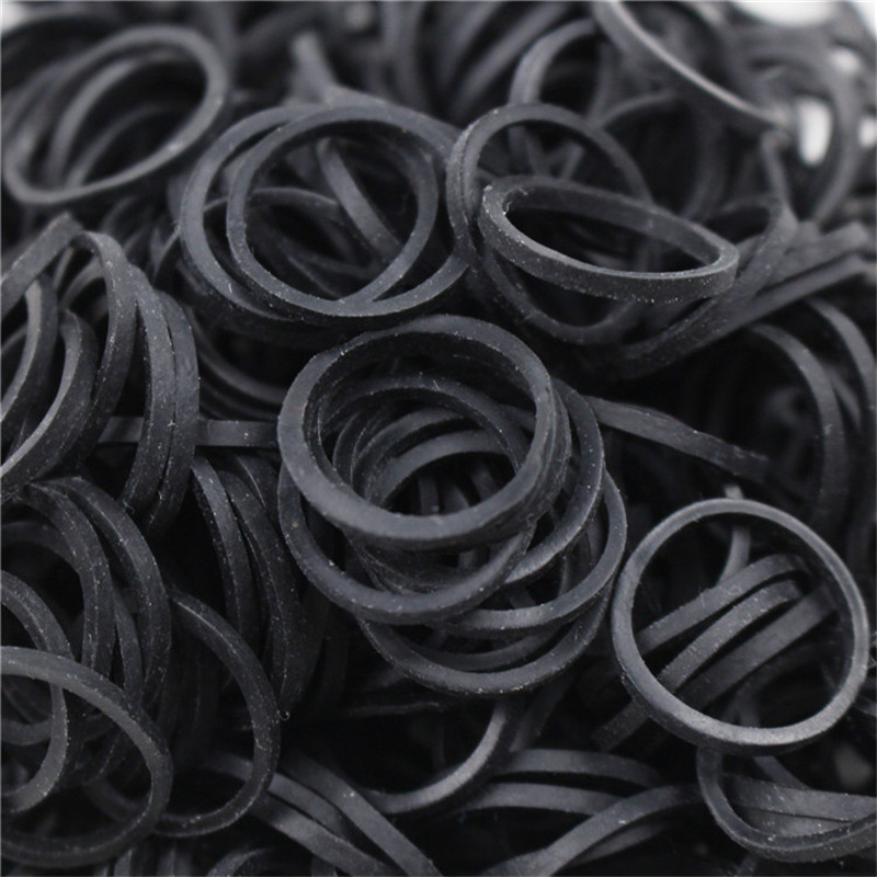 Fabricant de bande de caoutchouc en gros noir haute élasticité et résistance au vieillissement jetable de petite taille bande de caoutchouc industrielle câble de données anneau de cerclage