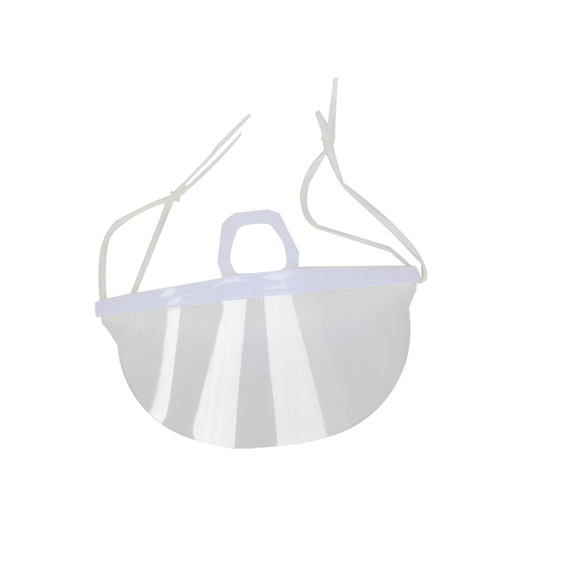Bouclier de bouche en plastique transparent durable