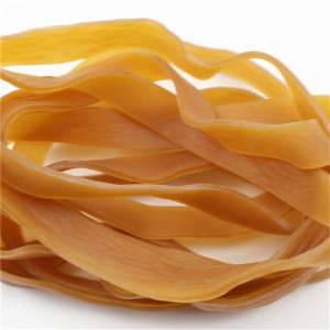 Fabricants personnalisés élastiques allongés et élargis jaune transparent haute élasticité pas facile à casser les élastiques surdimensionnés