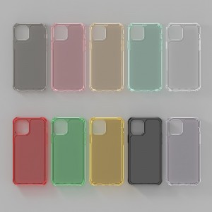 pour iphone 12 cas, hot sals 2mm antichoc armure transparent clair tpu téléphone étui pour iphone se à 11 12 pro max 2020 étui souple