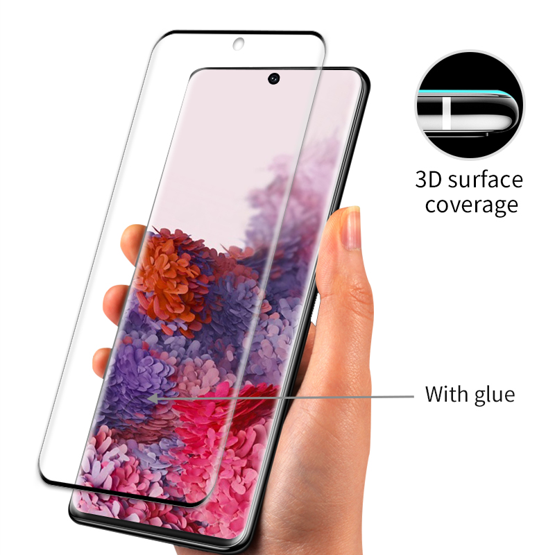 Film d'écran en verre trempé chaud 9h de haute qualité pour l'épargnant d'écran Samsung S20