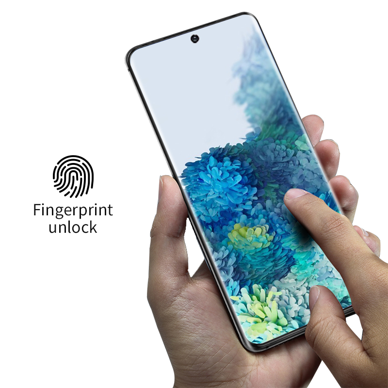 Film d'écran en verre trempé chaud 9h de haute qualité pour l'épargnant d'écran Samsung S20 +.