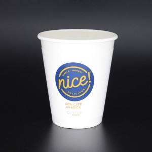 Doubles douilles de 12 \\/ 16oz isolent les tasses chaudes et froides de papier de tasses écologiques