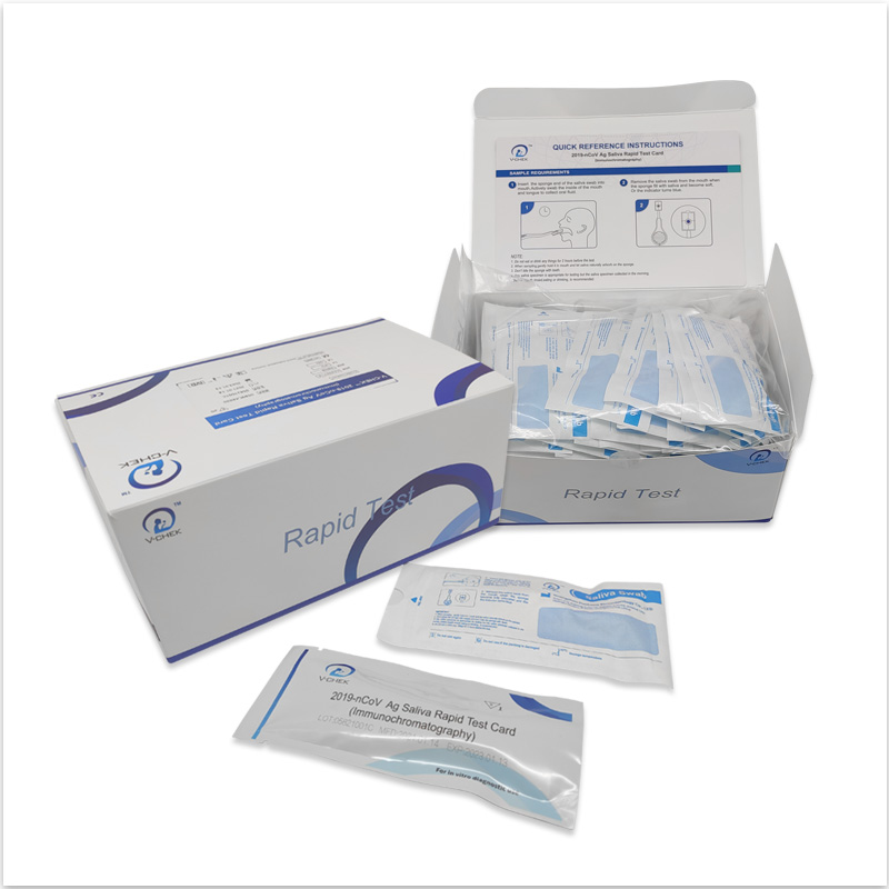 Carte de test rapide V-CHEK ™ 2019-nCoV Ag sans nasopharyngealswab