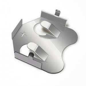 Support de batterie en bronze du contact 2032 de batterie de plat denickel du métal CR2032 à la carte PCB