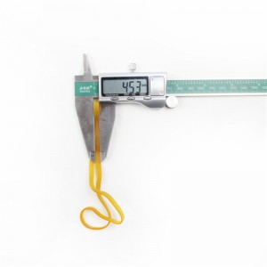 Ceinture en caoutchouc industrielle anti-vieillissement à haute température transparente jaune allongée et élargie personnalisée en usine