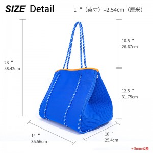 Vente chaude mode voyage bretelles sac femmes piscine sacs de plage grand large sac fourre-tout ennéoprène