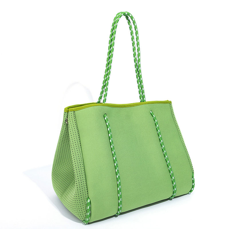 Sac de plage dames sacs fourre-tout ennéoprène perforé impression sac ennéoprène marque privée femmes sacs à main imperméables fourre-tout ennéoprène