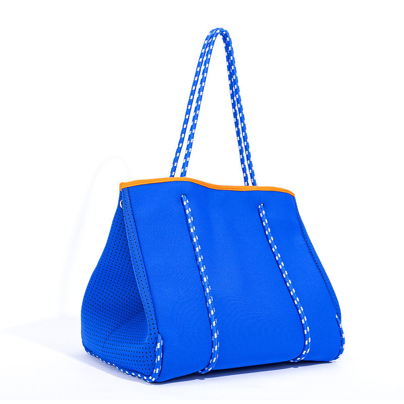 Sac de plage dames sacs fourre-tout ennéoprène perforé impression sac ennéoprène marque privée femmes sacs à main imperméables fourre-tout ennéoprène