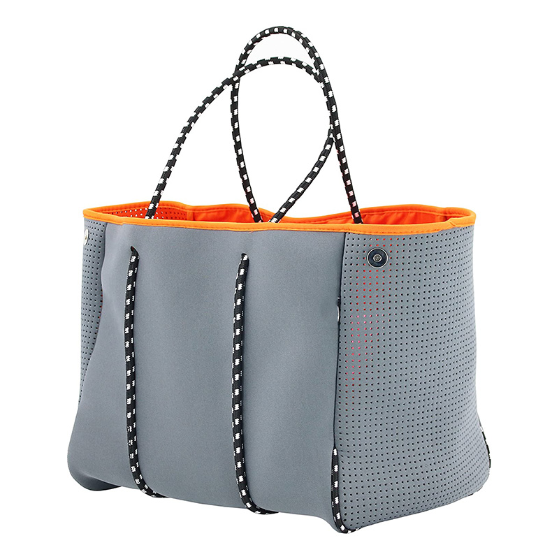 Imprimer la mode ennéoprène personnalisé plage sac à main Tie Dye imperméablenéoprène plage fourre-tout