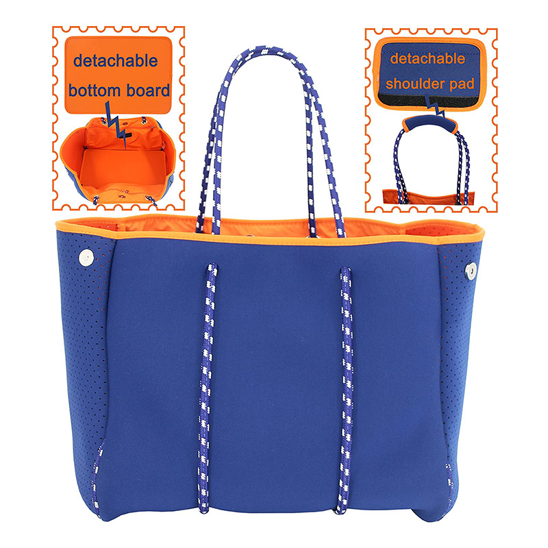 2021 Été Nouveau design Néoprène Beach sac de grande capacité Sac fourre-tout ennéoprène perforé ennéoprène