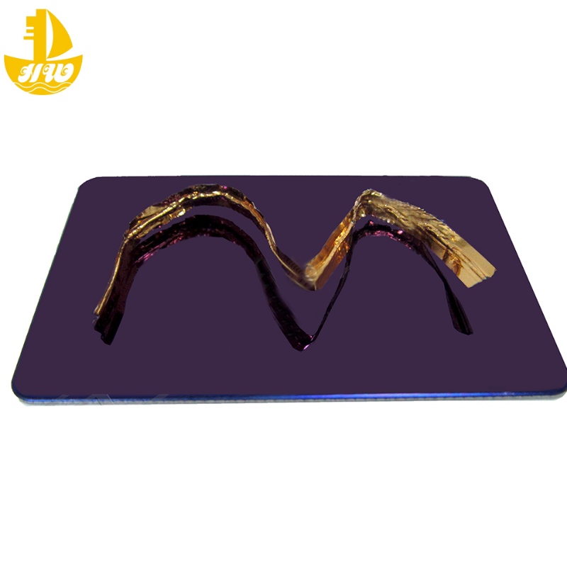 Panneau miroir en acier inoxydable N ° 4