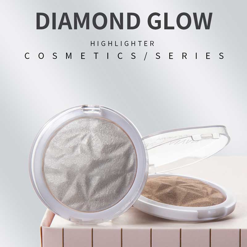 Étiquette privée de maquillage poudre de poudre de surligneur