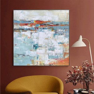 100% peint à la main Art à la main Huile Huile Mur Art Peinture Original Abstrait Toile pour chambre en direct