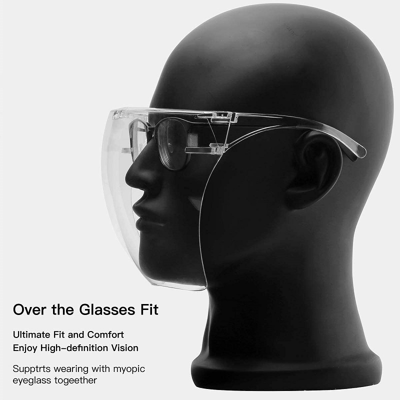 Lunettes anti-brouillard Visière unisexe Vertes de protection de protection complète Visière