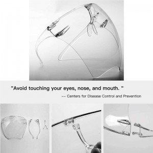 Lunettes anti-brouillard Visière unisexe Vertes de protection de protection complète Visière