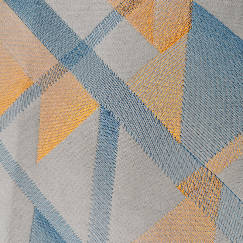 Tissu flannel brodé BNT6867