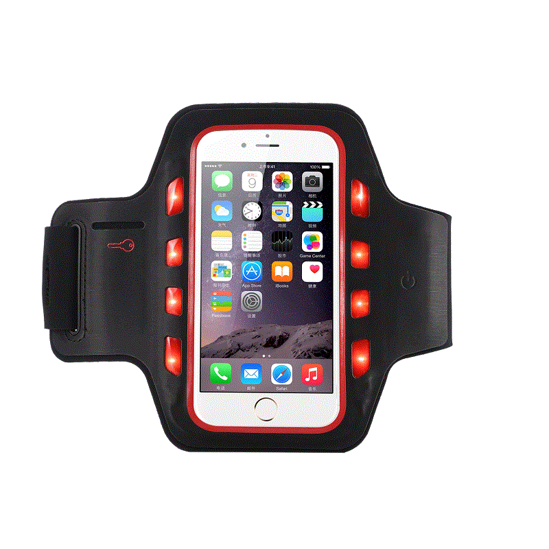 Grossiste brassard réfléchissant Sports Bras de téléphone portable avec lumières LED pour iPhone 11 iPhone 12