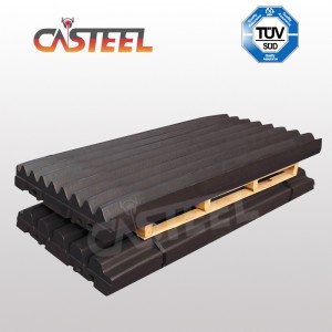 Hautes plaques de mâchoires de carrière maganaise pour concasseur de mâchoires C145 .C150