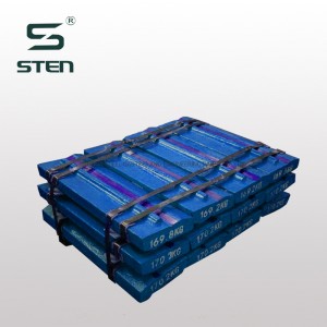 Caoutchouc maître RM50, RM60, RM80, barres de broyeur d\'impact de RM120, barres de soufflage élevé Chrome, matensite et inserts en céramique