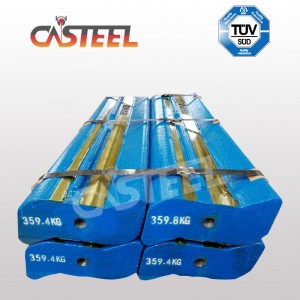 McColsky I54 Barre de soufflage High Chrome avec inserts en céramique