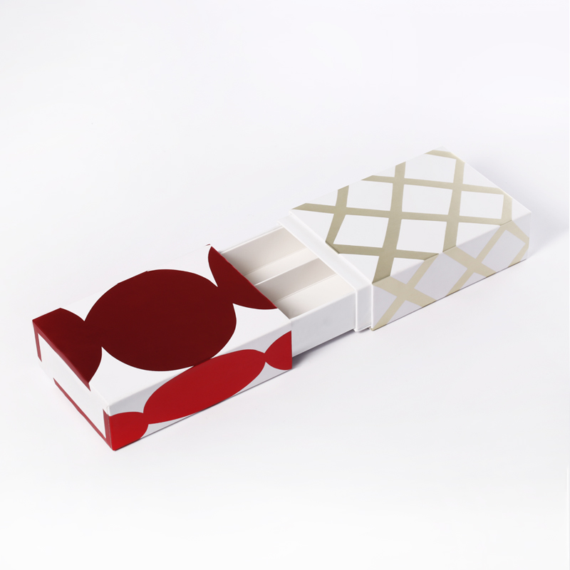 Boîte coulissante en papier rigide de papier rigide de haute qualité personnalisé pour cadeau