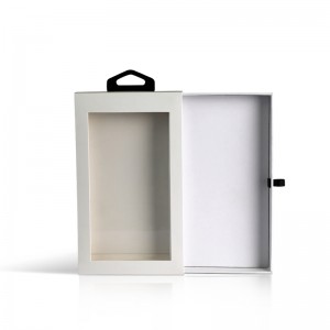 Boîte de fenêtre d\'emballage de cadeau rectangle sur mesure pour accessoires de cas de téléphone