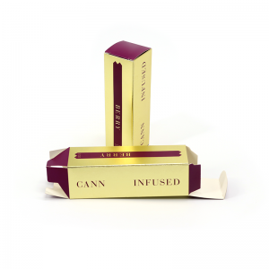 Cosmétique Cadeau de papier recyclé Cadeau de papier à lèvres personnalisée Mascara Boîte d\'emballage à ongles vernis