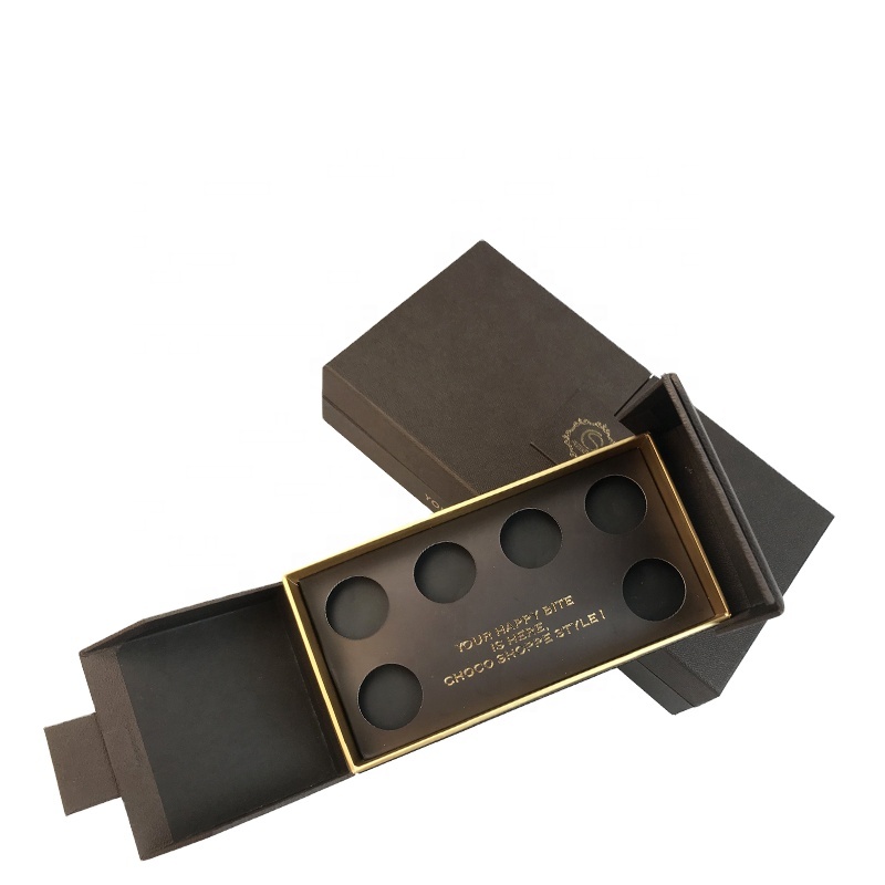 Boîte à barres de chocolatnoir de luxe sur mesure