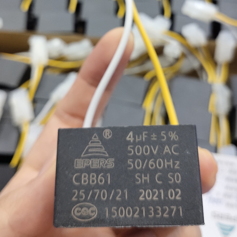 Condensateur 4UF 500V SH CBB61 pour climatiseur