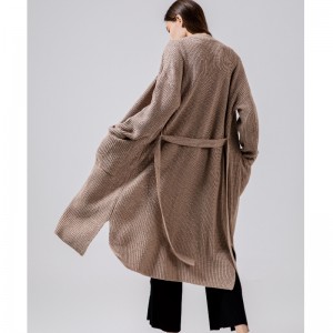 Cardigan65002#de laine australienne en vrac, élégante et décontractée