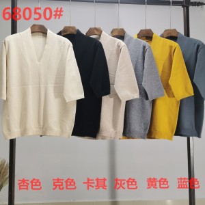 Fondation de Joker Joker à la mode et à la mode Single Single Minit Sleeve Top 68050#