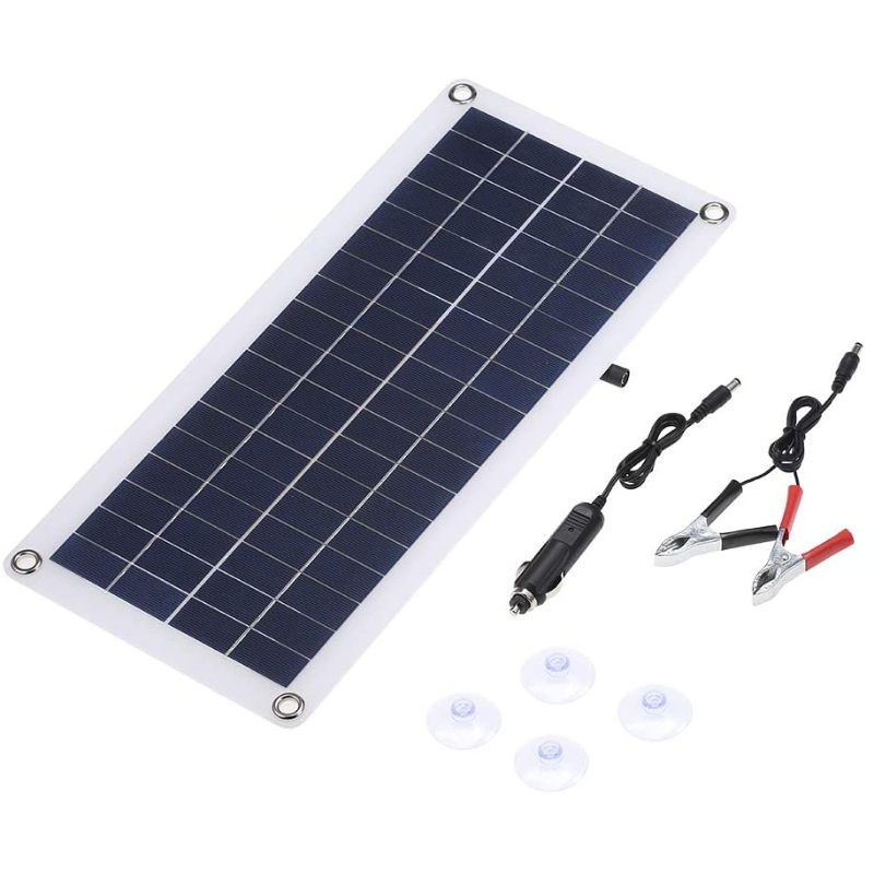 TYY 12W 18V 435 * 200 * Panneau solaire Polysilicon Polysilicon pour bateau RV Bateau de toit DC5V/DC12V 12W Double Interface USB