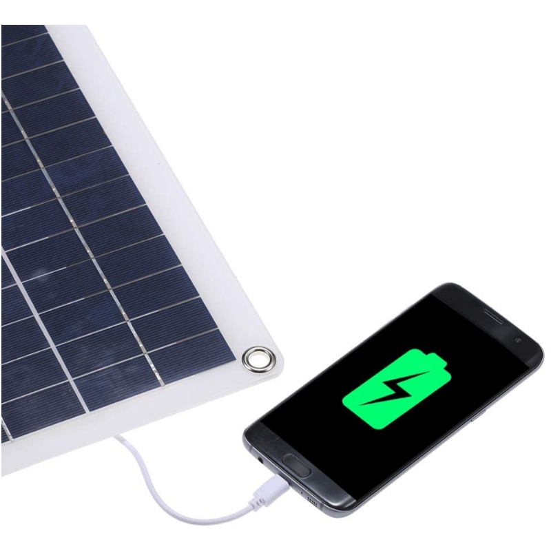 TYY 12W 18V 435 * 200 * Panneau solaire Polysilicon Polysilicon pour bateau RV Bateau de toit DC5V/DC12V 12W Double Interface USB