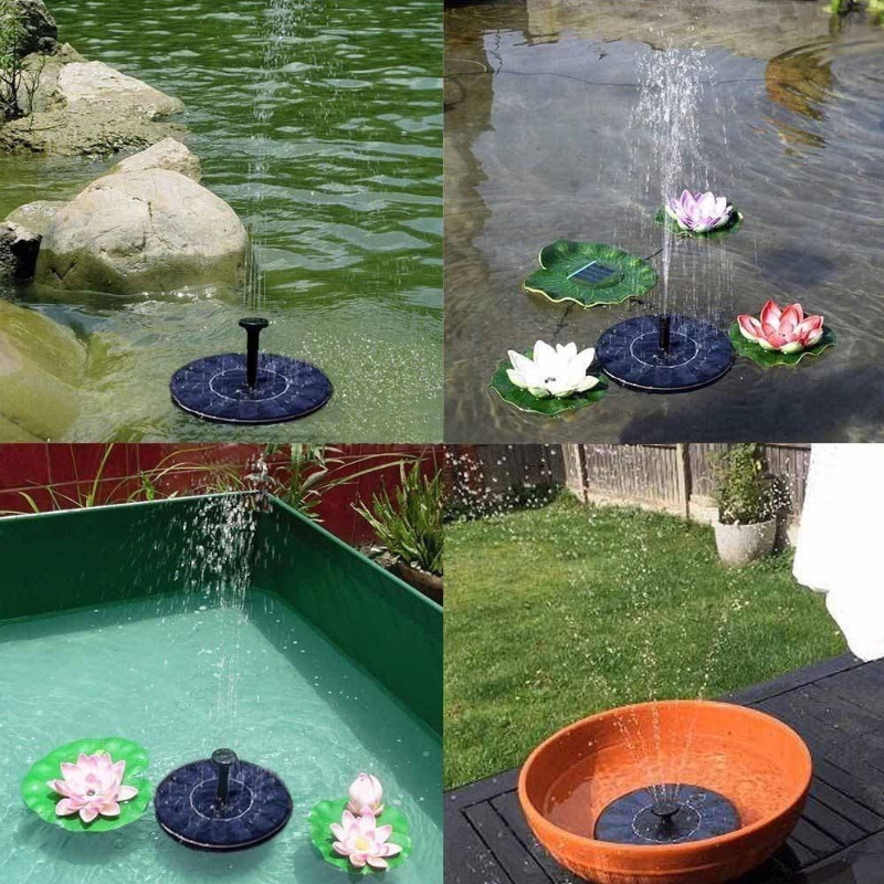 Fontaine Fast Fountain Solar Birdbath Fontaine, Kit de panneau solaire de 1,4W Pompe à eau Solaire Powered Fontaine flottante Fontaine à eau solaire