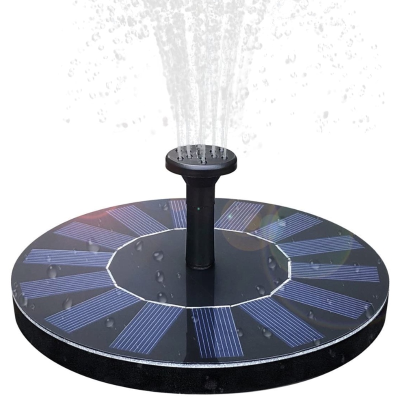 Fontaine Fast Fountain Solar Birdbath Fontaine, Kit de panneau solaire de 1,4W Pompe à eau Solaire Powered Fontaine flottante Fontaine à eau solaire