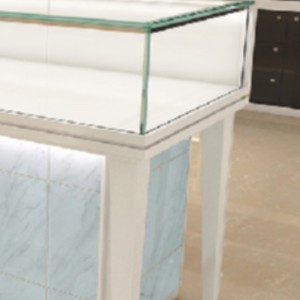 Montre d\'affichage en verre de bijoux