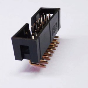 2x8P 2.54mm Pitch Boîte à angle droit Boîte d\'en-tête Douille femelle