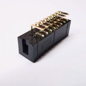 2x8P 2.54mm Pitch Boîte à angle droit Boîte d\'en-tête Douille femelle