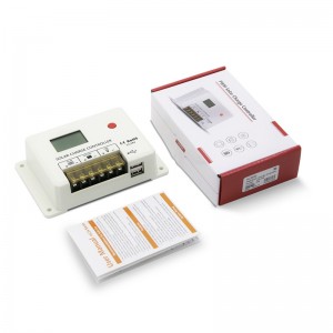 NOUVEAU SRNE PWM 10A 20A 30A Contrôleur de charge solaire 12V 24V Auto écran LCD Dual USB 5V/2A Port pour la batterie au lithium-plomb-acide