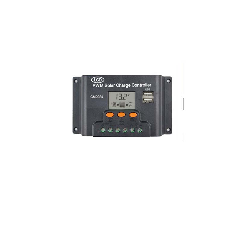 CM1024Z LCD Dual USB Charger Solar Controller 10A 20A 12V/24V Auto Solar Panneau de régulation de la batterie PWM