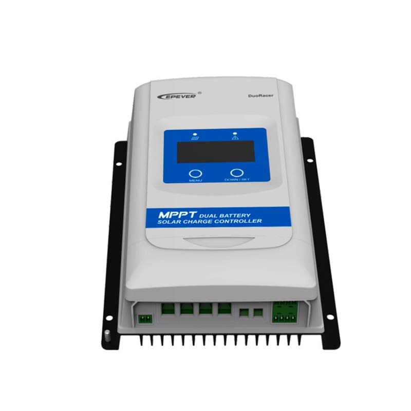 EPEUT DUORACER MPPT 10A 20A 30A Chargeur solaire et contrôleur de déchargeur 12V 24V Auto Dual Battery Régulateur de batterie pour VR Camper Bateau