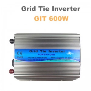 600W sur la grille Cravate Inverter MPPT Fonction 11-32V DC 110V 220V Alez une onde sinusoïdale pure pour le système de panneau solaire