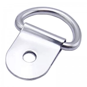 Petite bague en D en acier, bagues d\'ancrage d\'ancrage d\'ancrage pour charges sur des chargeuses de cargaison de chariot RV Bateaux