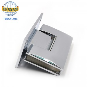 Clip de salle de bain Salle de douche Panneau de ponge en acier inoxydable Porte-porte de verre 90 degrés Soudage vitrage Porte de fixation