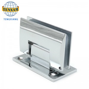 Pince de salle de bain inclinée Salle de douche Charnière en verre Porte de porte en acier inoxydable 90 degrés Charnière de douche
