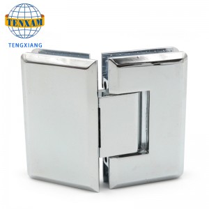 135 degrés zinc alliage charnière de salle de bain clip de salle de bain douche Porte de fixation Clip Verre porte la salle de douche accessoires matériels