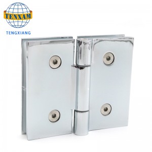 Chine Verre de haute qualité de fabricant à la charnière de douche de douche en alliage de zinc en verre à 180 degrés