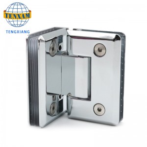 Meilleure vente de verre de 90 degrés à la porte de pivot de pivot de porte de douche