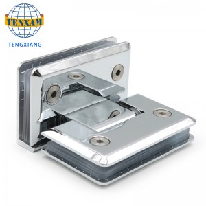 Meilleure vente de verre de 90 degrés à la porte de pivot de pivot de porte de douche